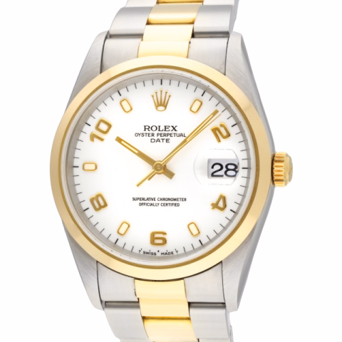  DATE 15203 STAINLESS STEEL 34MM FULL SET YEAR 1998