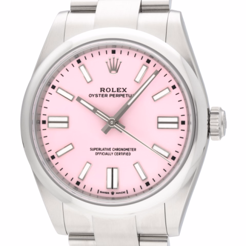 DATEJUST II 134300 STAINLESS STEEL AND CANDY PINK DIAL 41MM FULL SET YEAR 2025