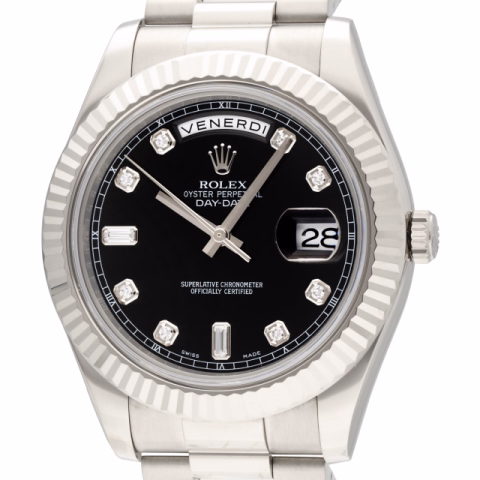 AYDATE 218239 WHITE GOLD AND DIAMONDS 41MM FULL SET YEAR 2009