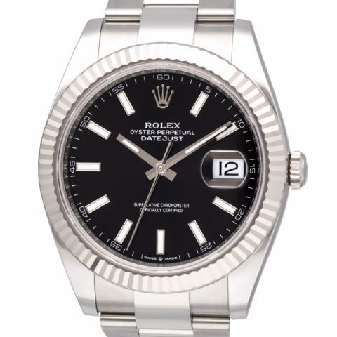 DATEJUST II 126334 STAINLESS STEEL BLACK DIAL 41MM FULL SET 2025