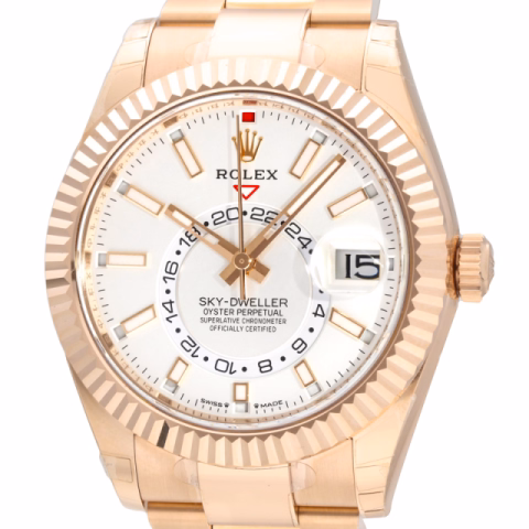 SKY DWELLER 336935 ROSE GOLD 18KT WHITE DIAL 42MM FULL SET NEW 2026