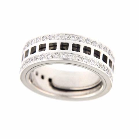 GUCCI DIAMOND RING A75256 IN WHITE GOLD AND DIAMOND