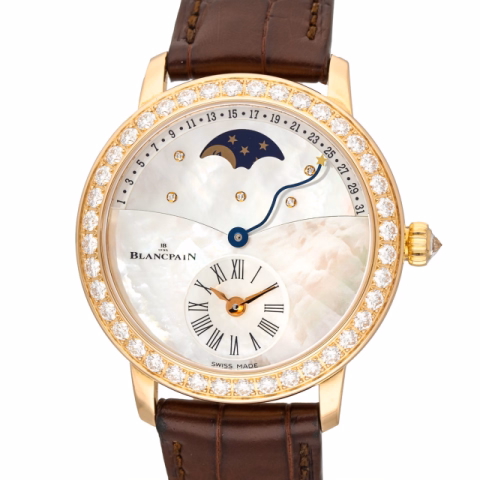LADYBIRD QUANTIÈME RÈTROGRADE CALENDAR MOONPHASE 3653.2954.58B ROSE GOLD DIAMOND FULL SET YEAR 2017 36MM
