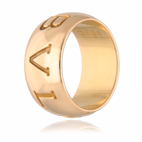 RING BVLGARI ORO ROSA 18KT WEIGHT 13.5GR SIZE 17 / 57