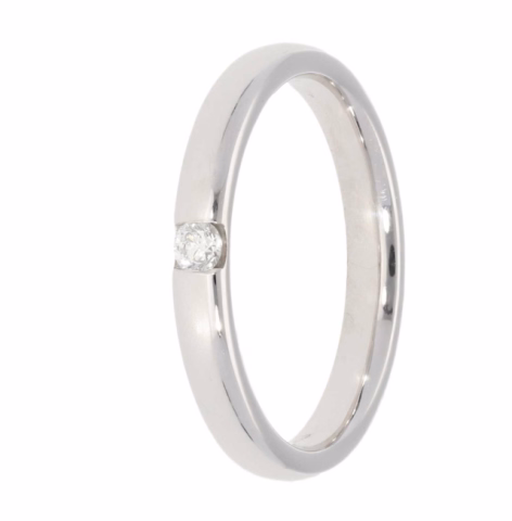 RING DAMIANI WHITE GOLD DIAMONDS 0.04ct