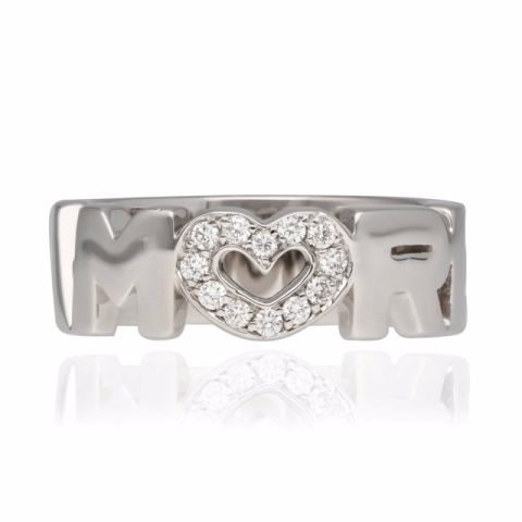 RING WHITE GOLD 18KT DIAMONDS 0.12ct G / VVS SIZE 15 / 55 WEIGHT 10.6GR