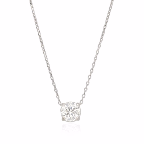 NECKLACE PUNTO LUCE WHITE GOLD 18KT DIAMONDS 0.59ct G / SI1