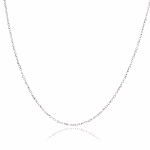 NECKLACE WHITE GOLD 18KT 1.74GR