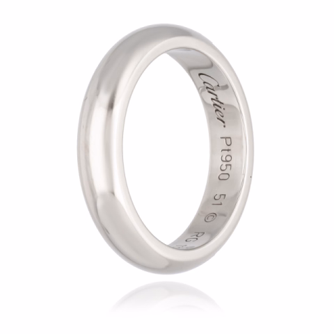 RING PLATINUM SIZE 11 / 51 WEIGHT 8.35GR FULL SET 2021