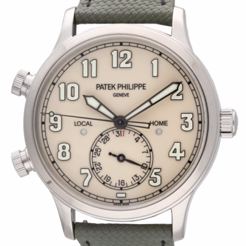 PATEK PHILIPPE CALATRAVA PLOT TRAVEL TIME 5524G-010 WHITE GOLD 42 MM FULL SET NEW YEAR 2025
