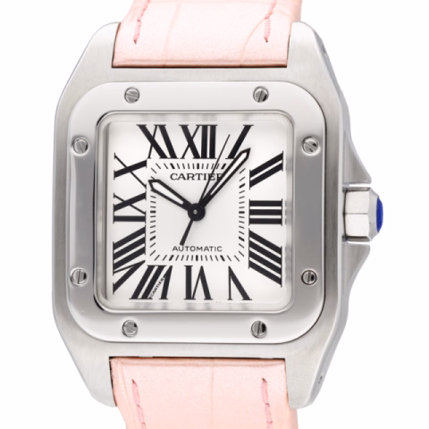 SANTOS 100 MEDIUM 2878/W20126X8 STAINLESS STEEL 33 MM YEAR 2006