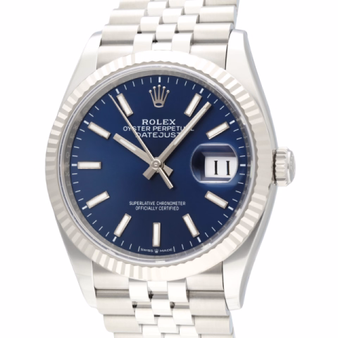DATEJUST 126234 STAINLESS STEEL AND WHITE GOLD 36 MM LIKE NEW FULL SET YEAR 2025