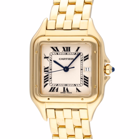 PANTHÈRE LARGE MODEL 1060 YELLOW GOLD 27 MM X 27 MM - YEAR 1992 REVISION 2007