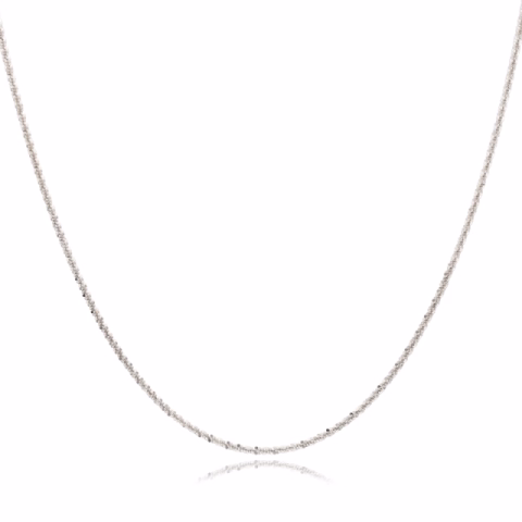NECKLACE WHITE GOLD 3.90 GR 45 CM