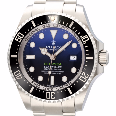 DEEPSEA JAMES CAMERON 116660 STAINLESS STEEL BLUE BLACK DIAL 44MM FULL SET YEAR 2015