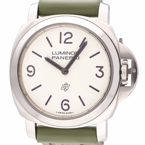 LUMINOR BASE LOGO PAM01087 STAINLESS STEEL 44MM FULL SET YEAR 2025