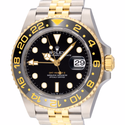 GMT MASTER II 126713GRNR STAINLESS STEEL YELLOW GOLD 18KT BLACK DIAL 40MM FULL SET NEW 2026
