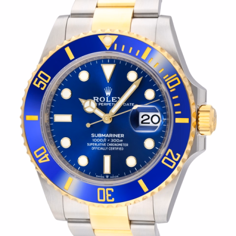 SUBMARINER 126613LB STAINLESS STEEL AND YELLOW GOLD 41 MM FULL SET YEAR 2023