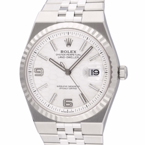 LAND DWELLER 127234 STAINLESS STEEL WHITE DIAL 36MM FULL SET NEW 2026